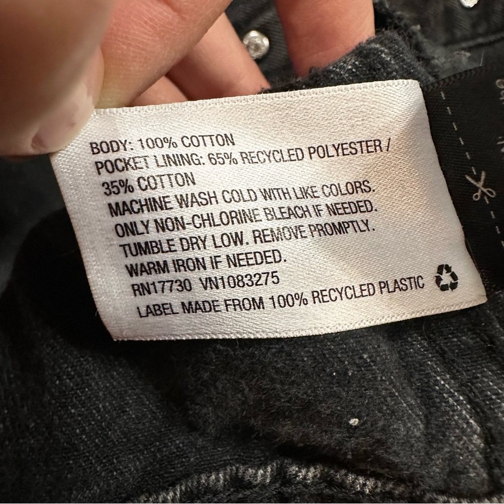 Universal Thread Freeborn Jacket Black Denim XL B… - image 5